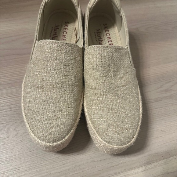 Skechers Martha Stewart Marley‎ Natural Espadrille Slip On Comfort Shoes Sz 7 - Picture 5 of 10